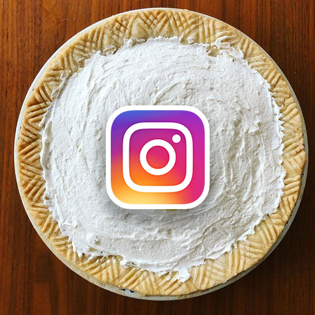 Picture of a pie I made and posted on Instagram